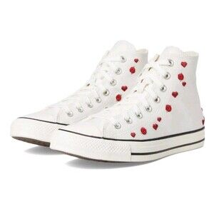 Converse Chuck Taylor All Star Hearts And Roses High-Top Sneaker Size 8 NIB